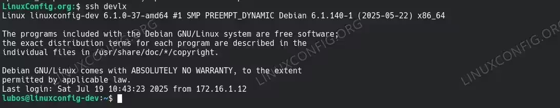 SSH login using pre-configured host alias