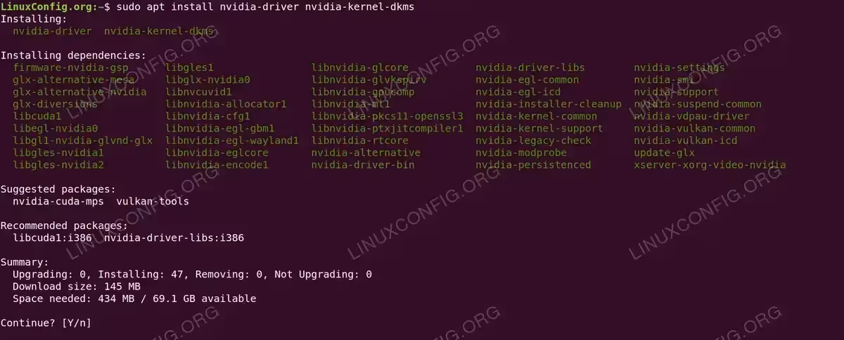 Install NVIDIA Driver Package