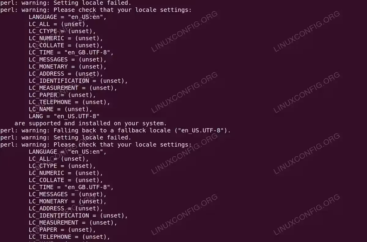 Fix Perl Setting Locale Failed Error in Debian/Ubuntu