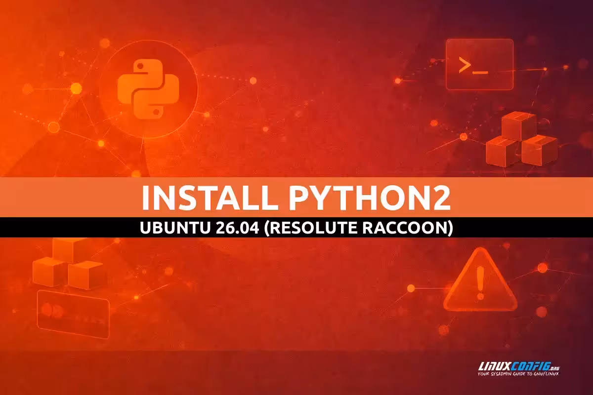 Abstract illustration representing Python 2 programming and installation on Ubuntu Linux with code symbols and terminal elements