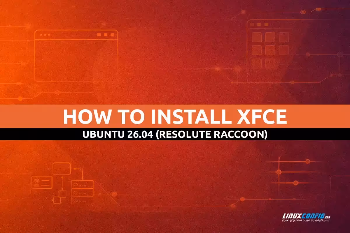 Abstract illustration representing Xfce desktop environment installation on Ubuntu Linux with lightweight window manager and modern interface elements