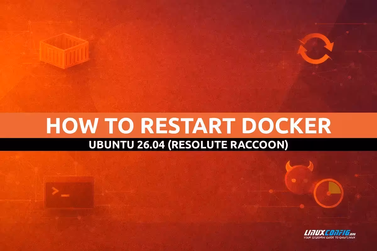 Abstract illustration representing Docker container restart operations on Ubuntu Linux