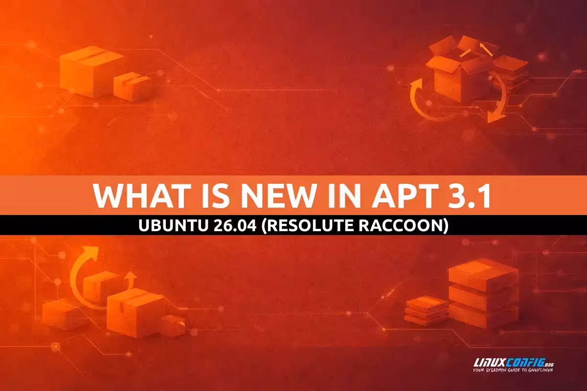 Abstract illustration representing APT package management updates on Ubuntu Linux with interconnected package nodes and version indicators