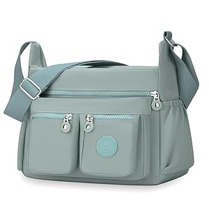 crossbody bag for women shoulder handbag roomy multi pocket bag for women crossbody, green, 11x8x5 inches, women shoulder handbag romy multi-pocket bag women crossbody