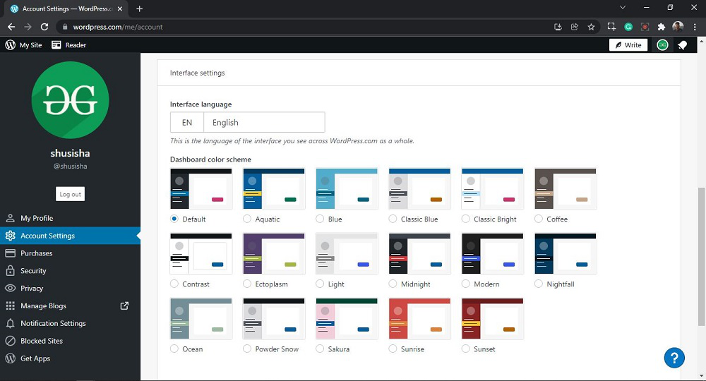 wordPress-personal-profile