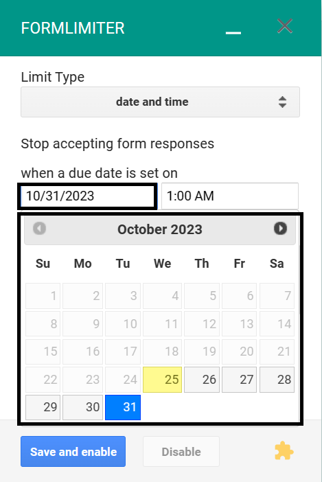 Setting the Date