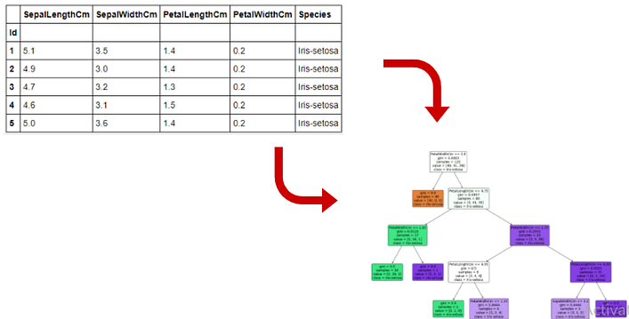 Decision tree structure