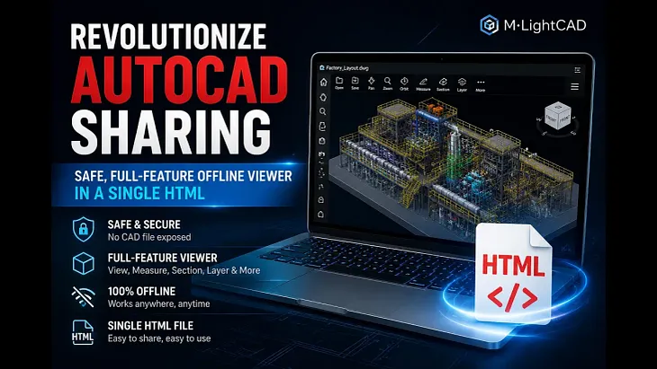 Revolutionize AutoCAD Sharing: Safe, Full-Feature Offline Viewer in a Single HTML