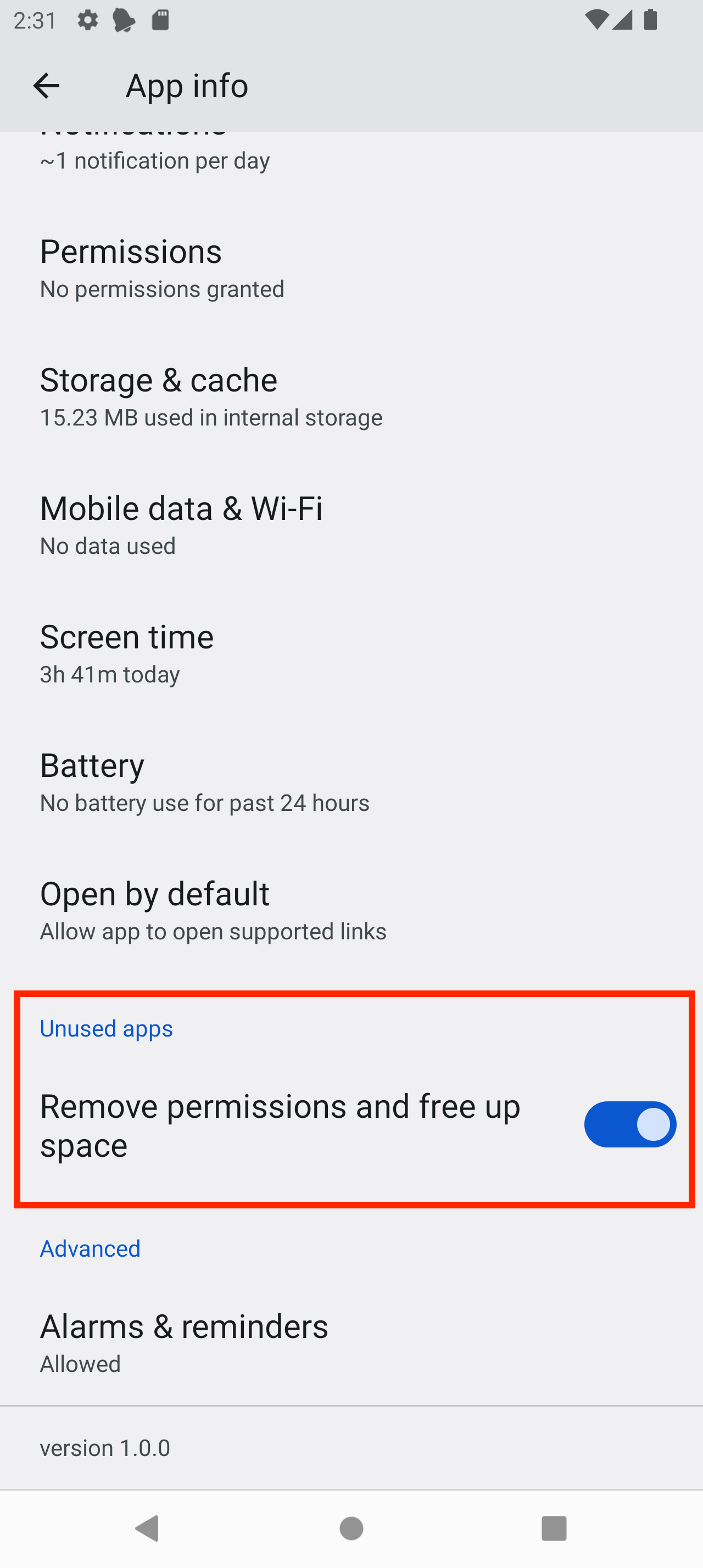 Android系统设置界面