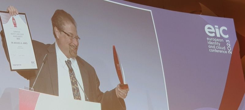 Smiling with EIC 2023 Lifetime Award