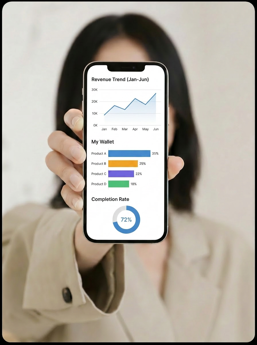 Happy affiliate partner checking earnings