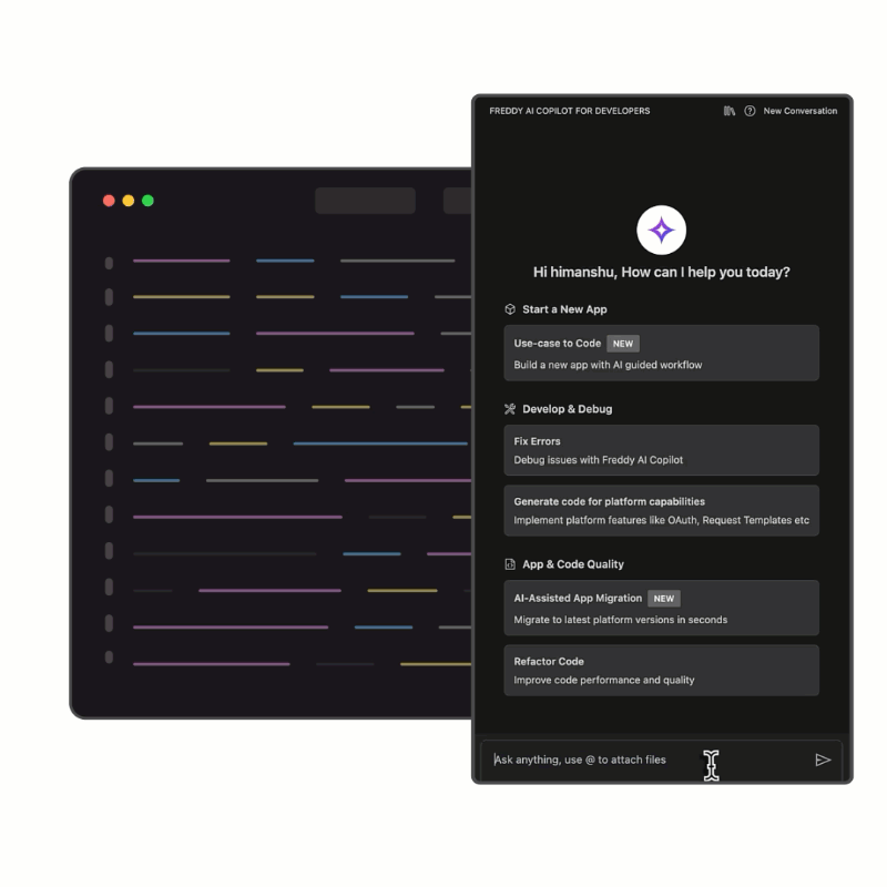 Conversation to Code in Visual Studio Code