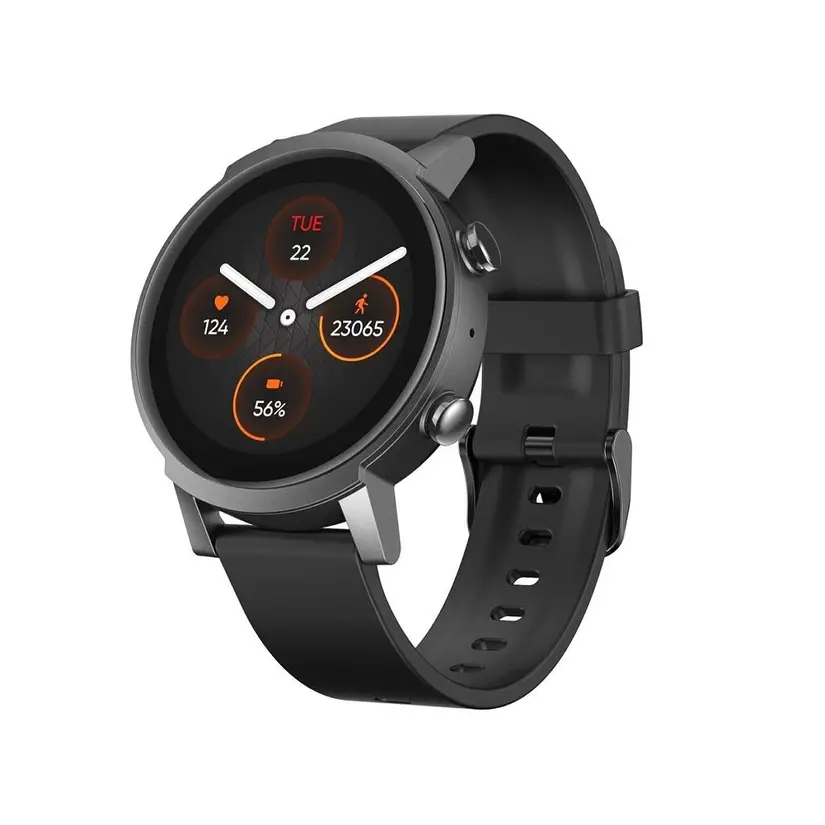 TicWatch E3 with a black strap