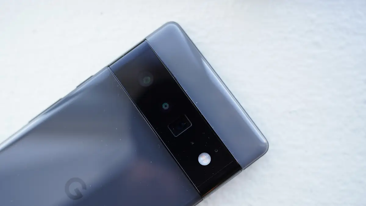 Pixel 6 Pro showing the cameras on the back.