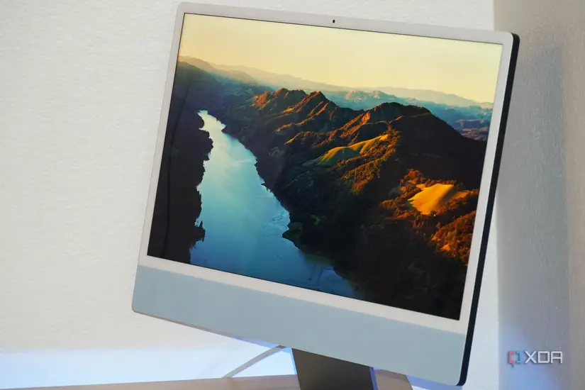 The 4.5K display on a 24-inch iMac.