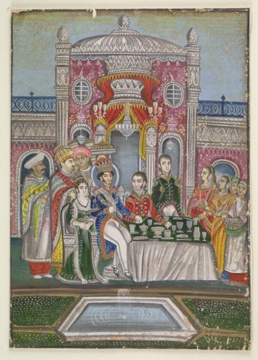 Ghazi-ud-Din Haider at Dinner