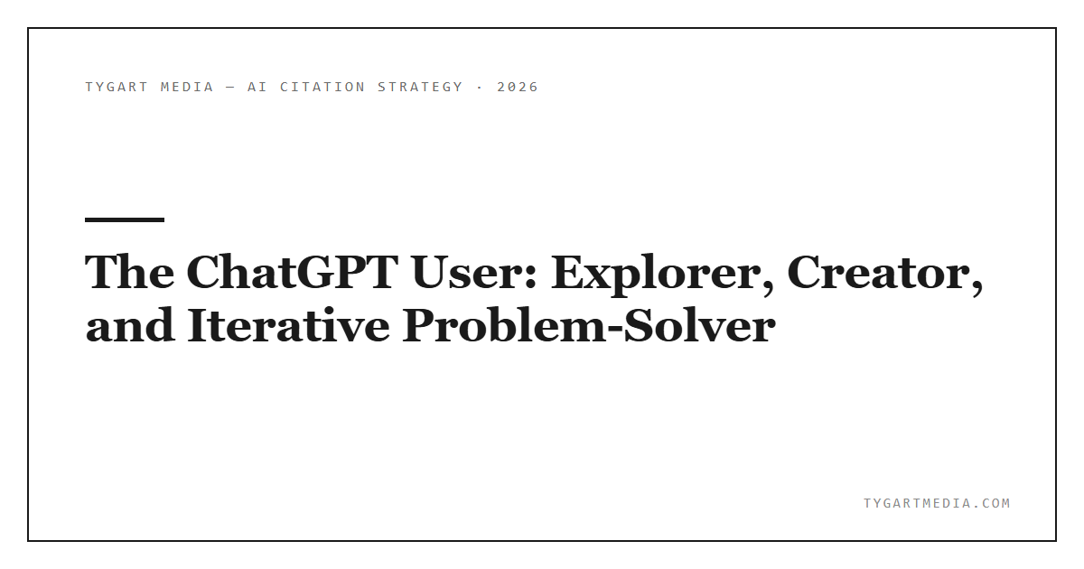 The ChatGPT User: Explorer, Creator, and Iterative Problem-Solver - Tygart Media