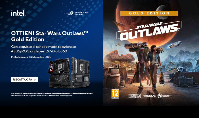 [ASUS x Intel] Riscatto del codice di gioco di Star Wars Outlaws Gold Edition