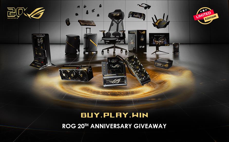 BUY. PLAY. WIN – ROG 20th Anniversary Giveaway
