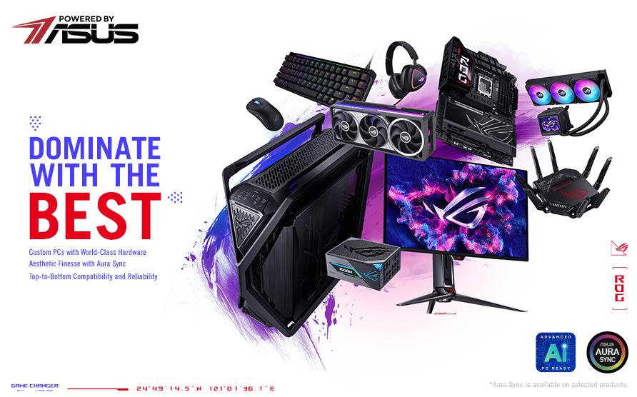 Powered By ASUS - Performance systems that handle anything. 