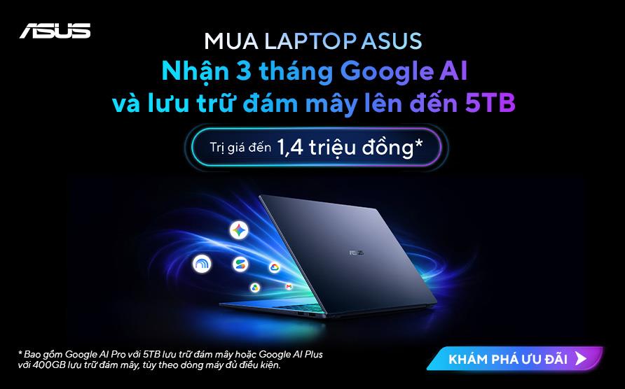 Nhận ngay 3 tháng miễn phí Google AI & lưu trữ đám mây đến 5TB