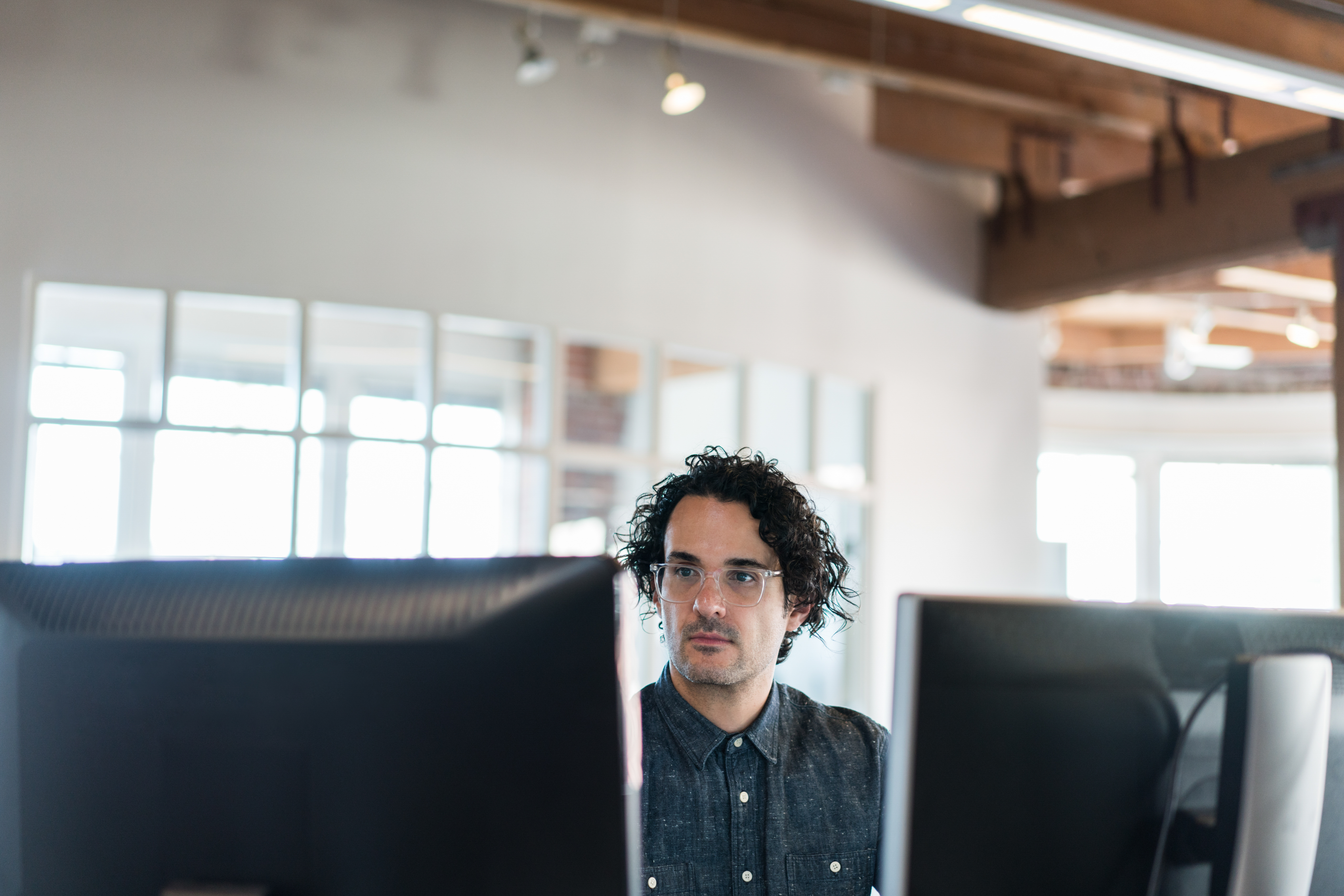 Man at computer