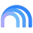 The NotebookLM logo, three curved black lines 