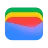 The Google Wallet logo, a multicolored wallet.