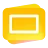 The Google Slides logo, a yellow page icon with a white-outlined slide on it.