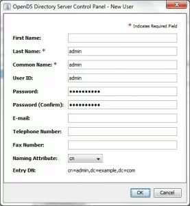 New User Panel