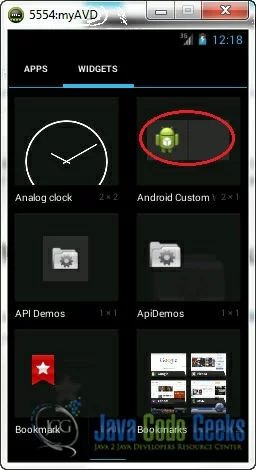 widgets