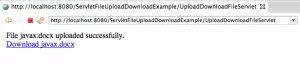 Servlet-File-Upload-Success
