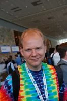 Erik Meijer, Tye Dye Expert. Photo by Ade Oshineye. Licensed under CC-BY-SA