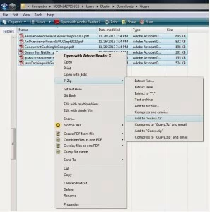 savingSelectedFilesTo7zCompressedFile
