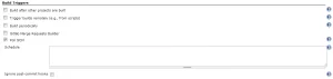 Git polling configuration