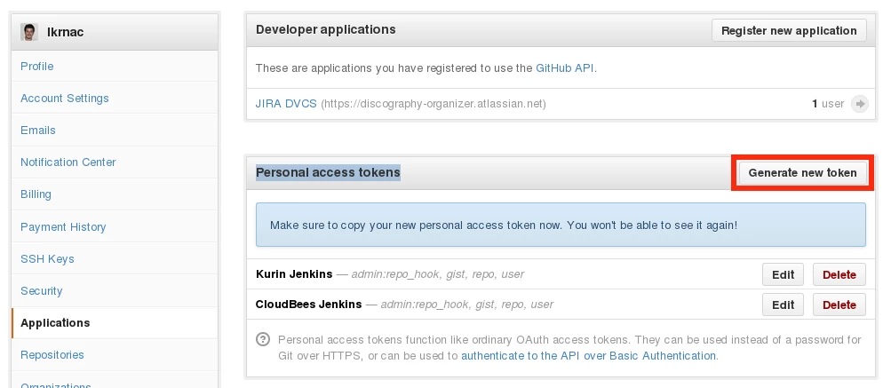 github-generate-new-token