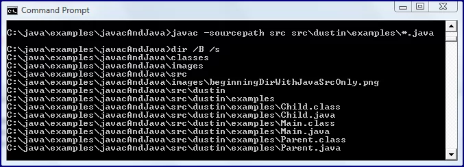 javacCompilingPackageDirectoryButToSameDirForClasses