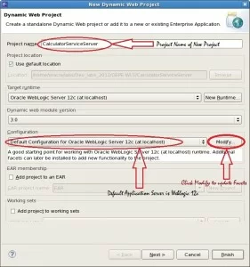Create New Dynamic Web Project