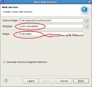 Create New Web Service