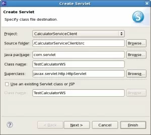Create Servlet to invoke Webservice