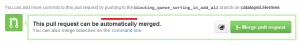 Branches can be automatically merged