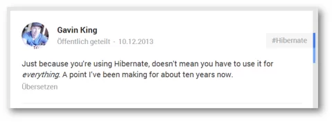 Gavin King on Hibernate – No one had listened to the poor man
