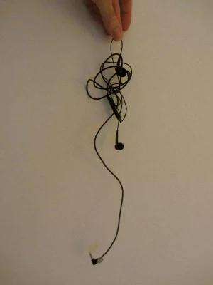Figure 2: Headset removed from a pocket (actual result).