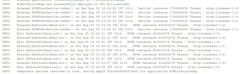 Console logs
