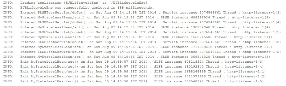 Console logs