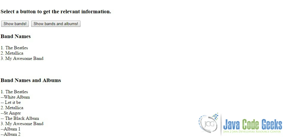 The new band is already in my "database" and after asking to see the information again, it is there!