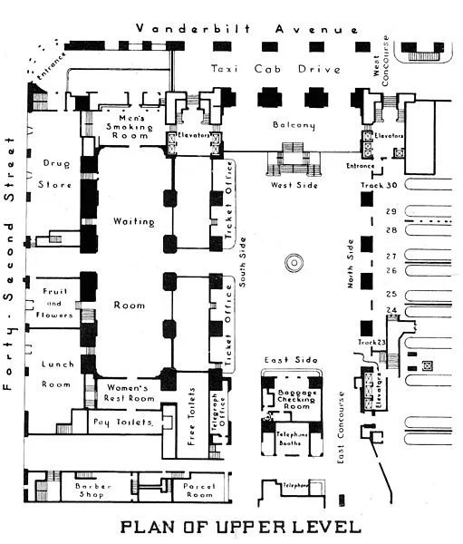 Figure 3: Upper level of Grand Central Terminal in New York City.