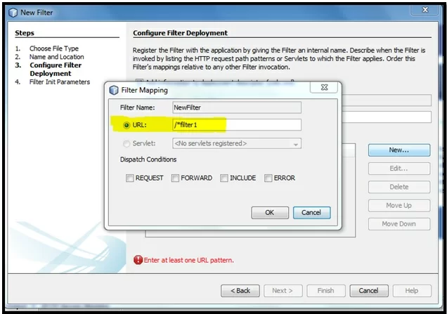 Java Servlet Figure 15: Filter mapping