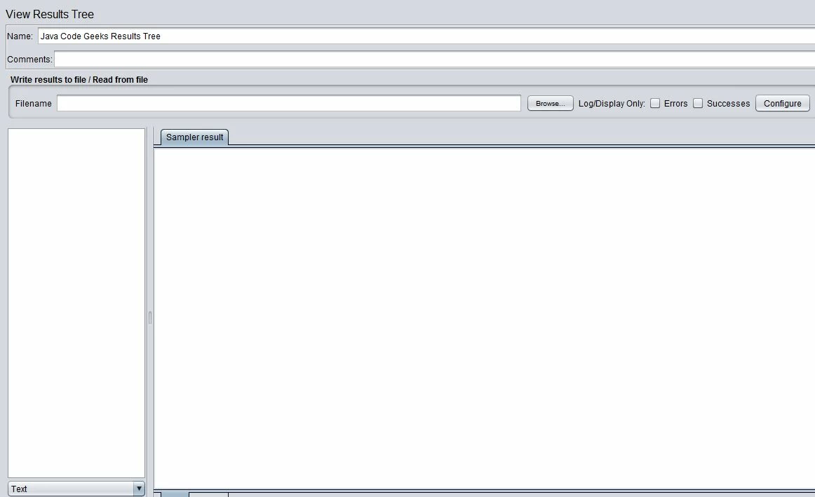 JMeter http results empty