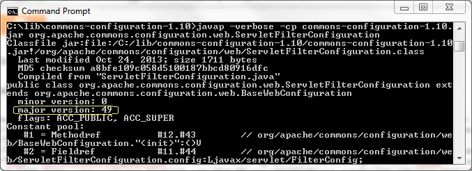javapVerboseMajorVersion49CommonsConfiguration